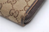 Authentic GUCCI Long Wallet Purse GG Canvas Leather 112724 Brown 7364D