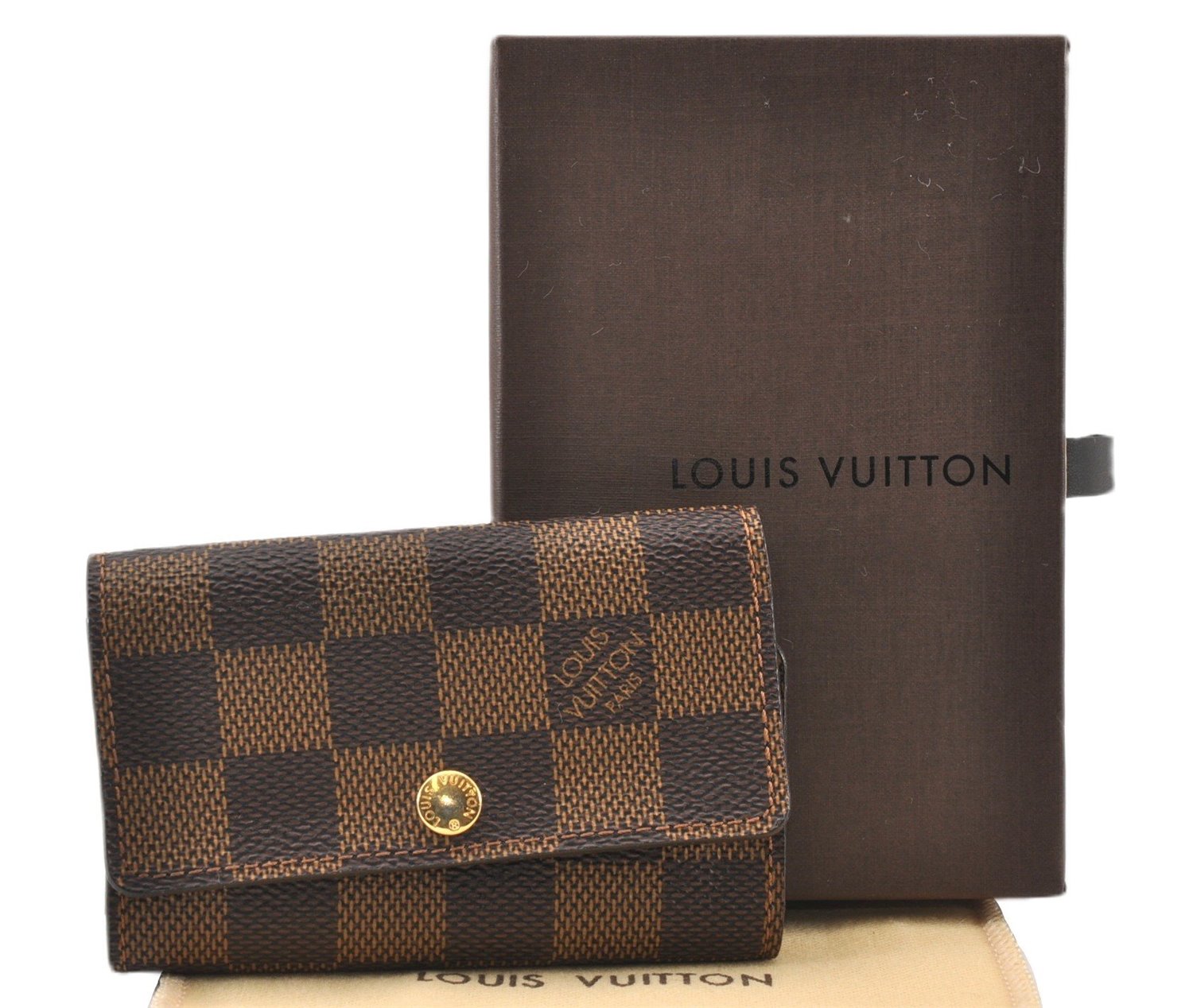 Authentic Louis Vuitton Damier Multicles 6 Key Case Holder N62630 Box LV 7364F