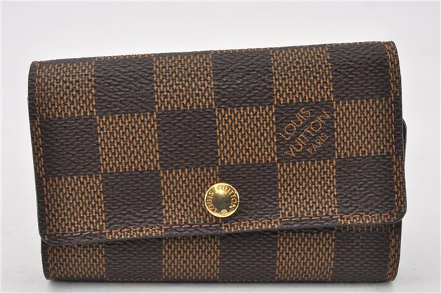 Authentic Louis Vuitton Damier Multicles 6 Key Case Holder N62630 Box LV 7364F