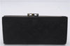 Authentic GUCCI Long Wallet Purse GG Canvas Leather 106650 Black 7367D