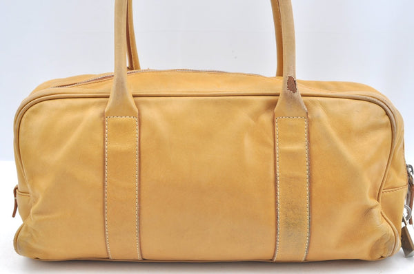 Authentic PRADA Nappa Hydre Leather Shoulder Hand Bag BR0962 Yellow 7368F