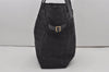 Authentic CHANEL New Travel Line Shoulder Tote Bag Nylon Leather Black 7368I