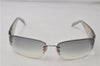 Authentic CHANEL Sunglasses Rhinestone CoCo Mark Plastic 4117-B Silver 7369D