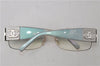 Authentic CHANEL Sunglasses Rhinestone CoCo Mark Plastic 4117-B Silver 7369D