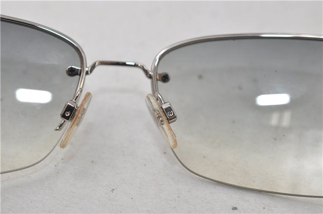 Authentic CHANEL Sunglasses Rhinestone CoCo Mark Plastic 4117-B Silver 7369D