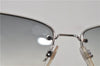 Authentic CHANEL Sunglasses Rhinestone CoCo Mark Plastic 4117-B Silver 7369D