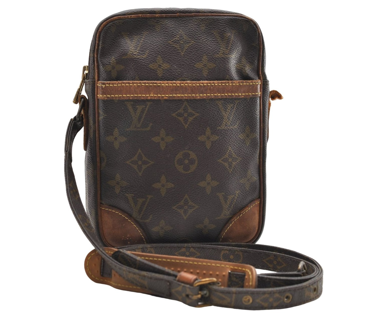 Auth Louis Vuitton Monogram Danube Shoulder Cross Body Bag M45266 LV Junk 7372D
