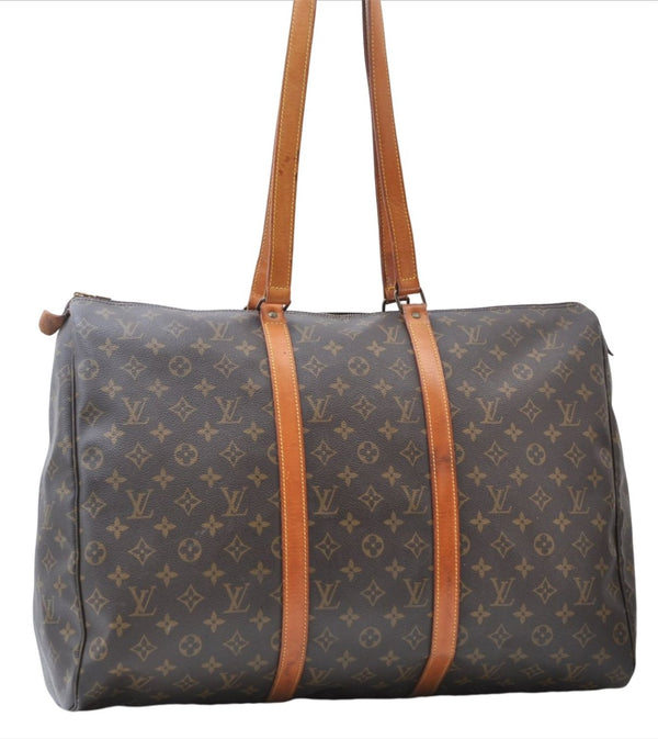 Authentic Louis Vuitton Monogram Flanerie 50 Shoulder Boston Bag M51116 LV 7373E