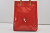 Authentic Louis Vuitton Vernis Reade MM Hand Bag Red M91086 LV 7373I