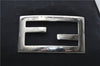 Authentic FENDI Shoulder Hand Bag Purse Jersey Leather Black 7374D