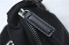 Authentic FENDI Shoulder Hand Bag Purse Jersey Leather Black 7374D