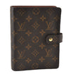 Authentic Louis Vuitton Monogram Agenda MM Notebook Cover R20004 LV 7374F