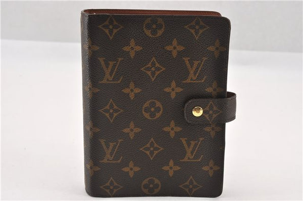 Authentic Louis Vuitton Monogram Agenda MM Notebook Cover R20004 LV 7374F