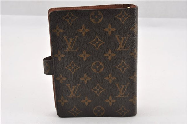 Authentic Louis Vuitton Monogram Agenda MM Notebook Cover R20004 LV 7374F