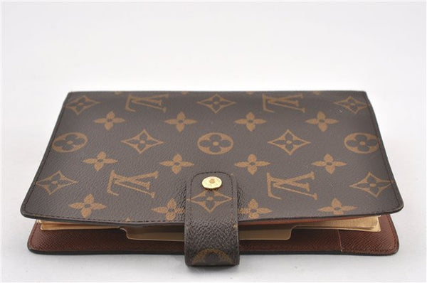 Authentic Louis Vuitton Monogram Agenda MM Notebook Cover R20004 LV 7374F