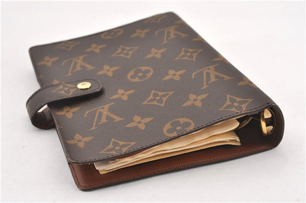 Authentic Louis Vuitton Monogram Agenda MM Notebook Cover R20004 LV 7374F