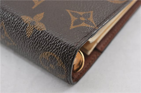 Authentic Louis Vuitton Monogram Agenda MM Notebook Cover R20004 LV 7374F