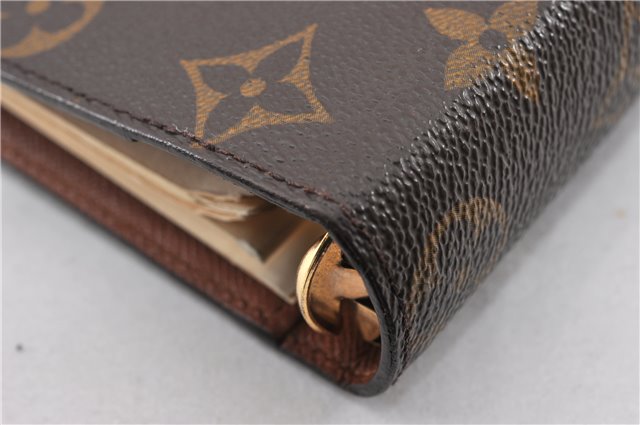 Authentic Louis Vuitton Monogram Agenda MM Notebook Cover R20004 LV 7374F