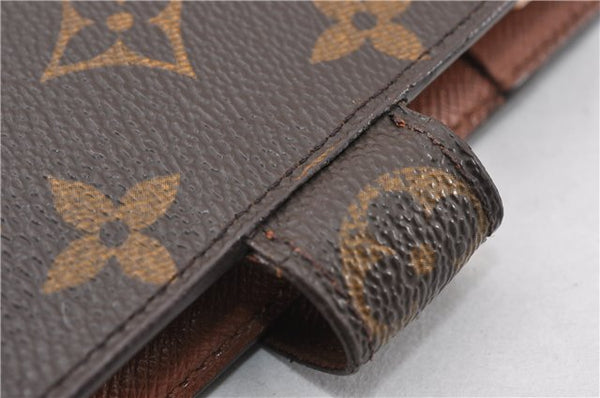 Authentic Louis Vuitton Monogram Agenda MM Notebook Cover R20004 LV 7374F