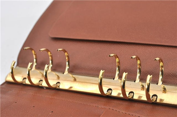 Authentic Louis Vuitton Monogram Agenda MM Notebook Cover R20004 LV 7374F