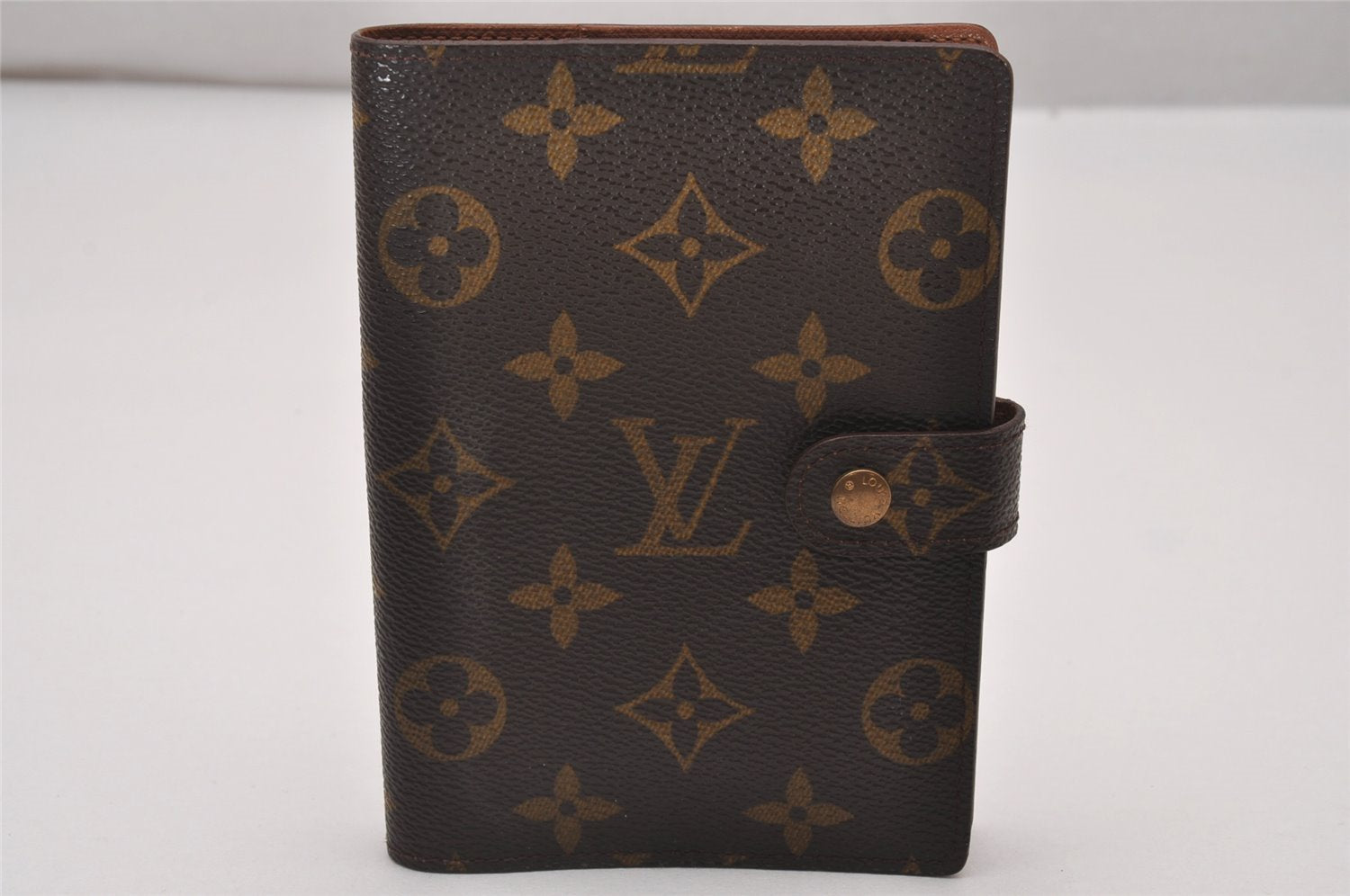 Authentic Louis Vuitton Monogram Agenda PM Notebook Cover R20005 LV 7375I