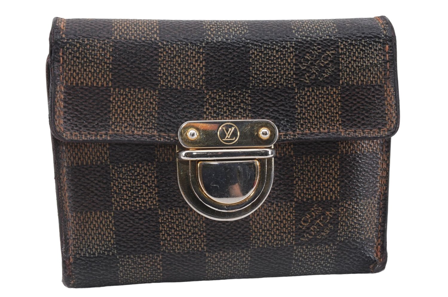 Authentic Louis Vuitton Damier Portefeuille Koala Trifold Wallet N60005 LV 7376D
