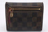 Authentic Louis Vuitton Damier Portefeuille Koala Trifold Wallet N60005 LV 7376D