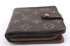 Authentic Louis Vuitton Monogram Compact Zip Bifold Wallet Purse M61667 LV 7377D