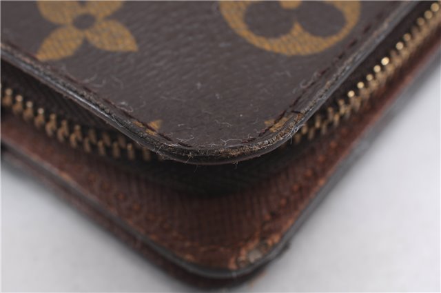 Authentic Louis Vuitton Monogram Compact Zip Bifold Wallet Purse M61667 LV 7377D