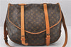 Authentic Louis Vuitton Monogram Saumur 43 Shoulder Cross Bag M42252 LV 7377F