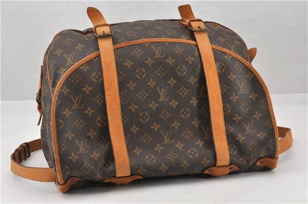 Authentic Louis Vuitton Monogram Saumur 43 Shoulder Cross Bag M42252 LV 7377F