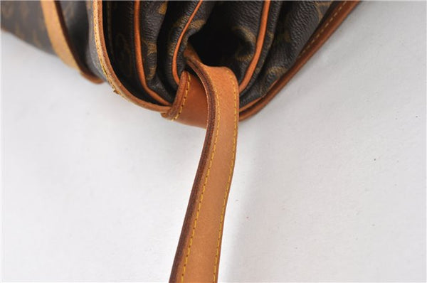 Authentic Louis Vuitton Monogram Saumur 43 Shoulder Cross Bag M42252 LV 7377F