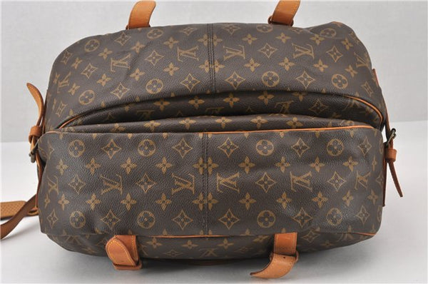 Authentic Louis Vuitton Monogram Saumur 43 Shoulder Cross Bag M42252 LV 7377F