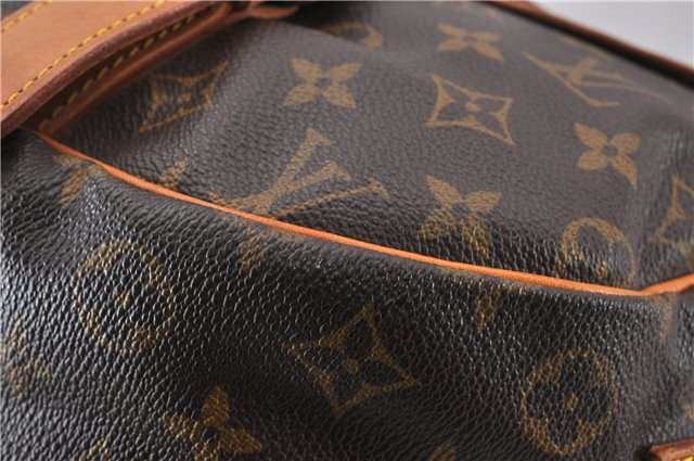 Authentic Louis Vuitton Monogram Saumur 43 Shoulder Cross Bag M42252 LV 7377F