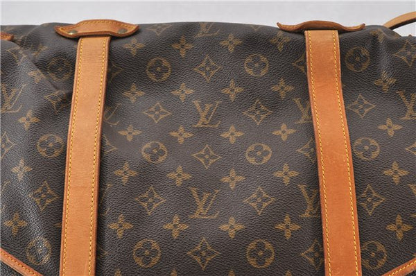 Authentic Louis Vuitton Monogram Saumur 43 Shoulder Cross Bag M42252 LV 7377F