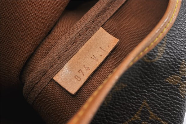 Authentic Louis Vuitton Monogram Saumur 43 Shoulder Cross Bag M42252 LV 7377F