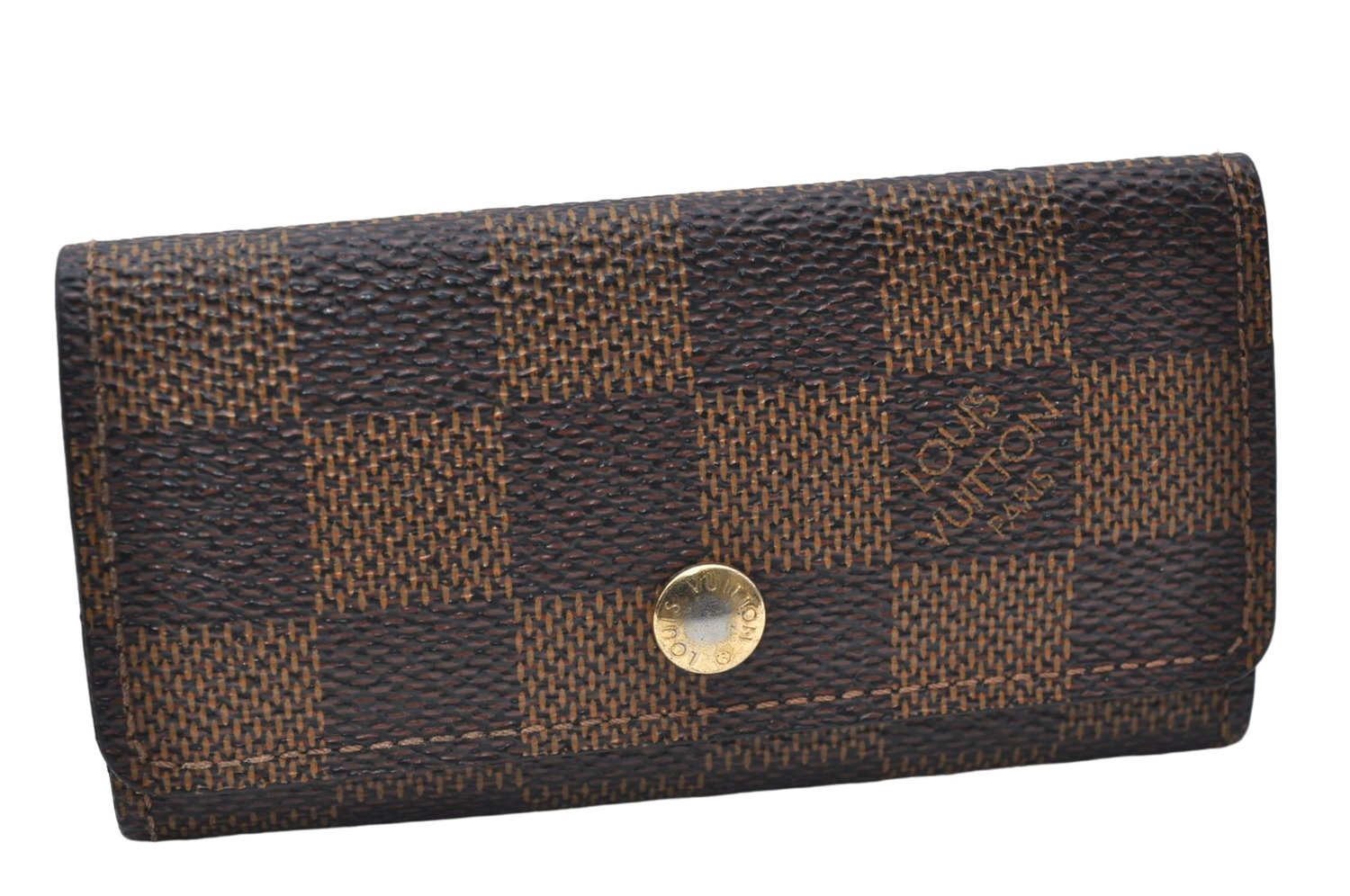 Authentic Louis Vuitton Damier Multicles 4 Key Case Holder N62631 LV 7378D