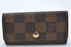Authentic Louis Vuitton Damier Multicles 4 Key Case Holder N62631 LV 7378D