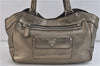 Authentic PRADA Leather Shoulder Hand Bag Purse Gold 7379C