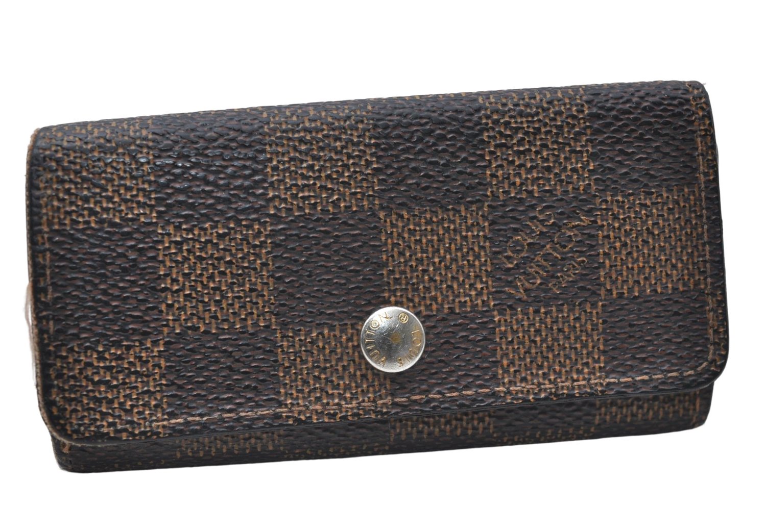 Authentic Louis Vuitton Damier Multicles 4 Key Case Holder N62631 LV 7379D
