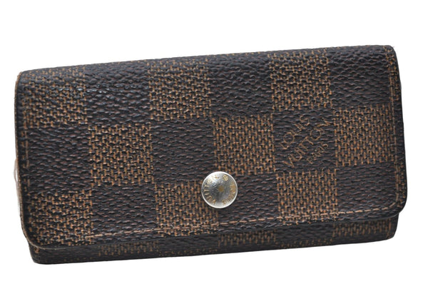 Authentic Louis Vuitton Damier Multicles 4 Key Case Holder N62631 LV 7379D