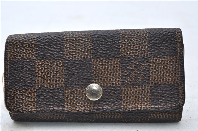 Authentic Louis Vuitton Damier Multicles 4 Key Case Holder N62631 LV 7379D