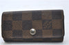 Authentic Louis Vuitton Damier Multicles 4 Key Case Holder N62631 LV 7379D