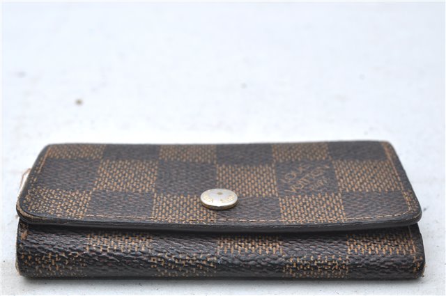 Authentic Louis Vuitton Damier Multicles 4 Key Case Holder N62631 LV 7379D