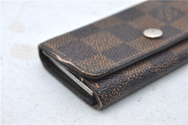 Authentic Louis Vuitton Damier Multicles 4 Key Case Holder N62631 LV 7379D