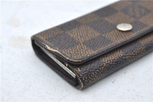 Authentic Louis Vuitton Damier Multicles 4 Key Case Holder N62631 LV 7379D