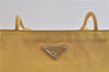 Authentic PRADA Nylon Shoulder Tote Bag Purse Yellow 7380C