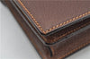 Authentic GUCCI Vintage Clutch Hand Bag Purse Leather Brown 7380F