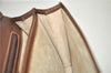 Authentic GUCCI Vintage Clutch Hand Bag Purse Leather Brown 7380F