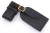 Authentic Louis Vuitton Epi Name tag Handle Holder Black Brown10Set LV 7381D